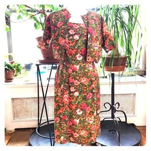 Vintage hand-made dress with bolero jacket